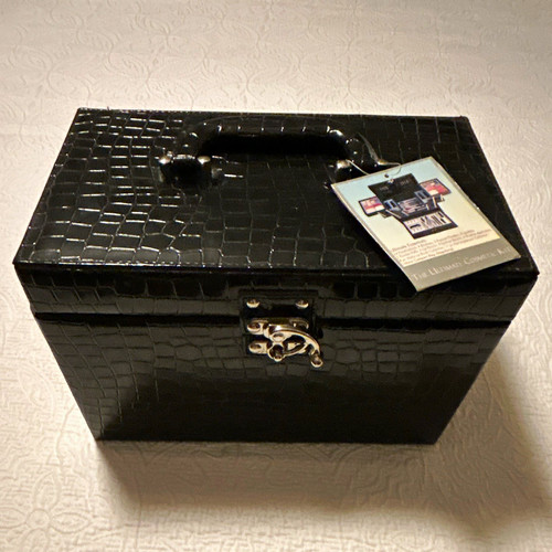 Astuccio trucco vintage nero - trucco,