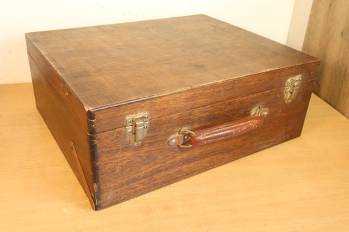 Valigia vintage legno - in,