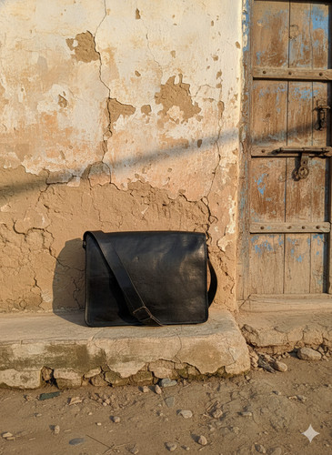 Borsa pelle vintage - borsa, 15"